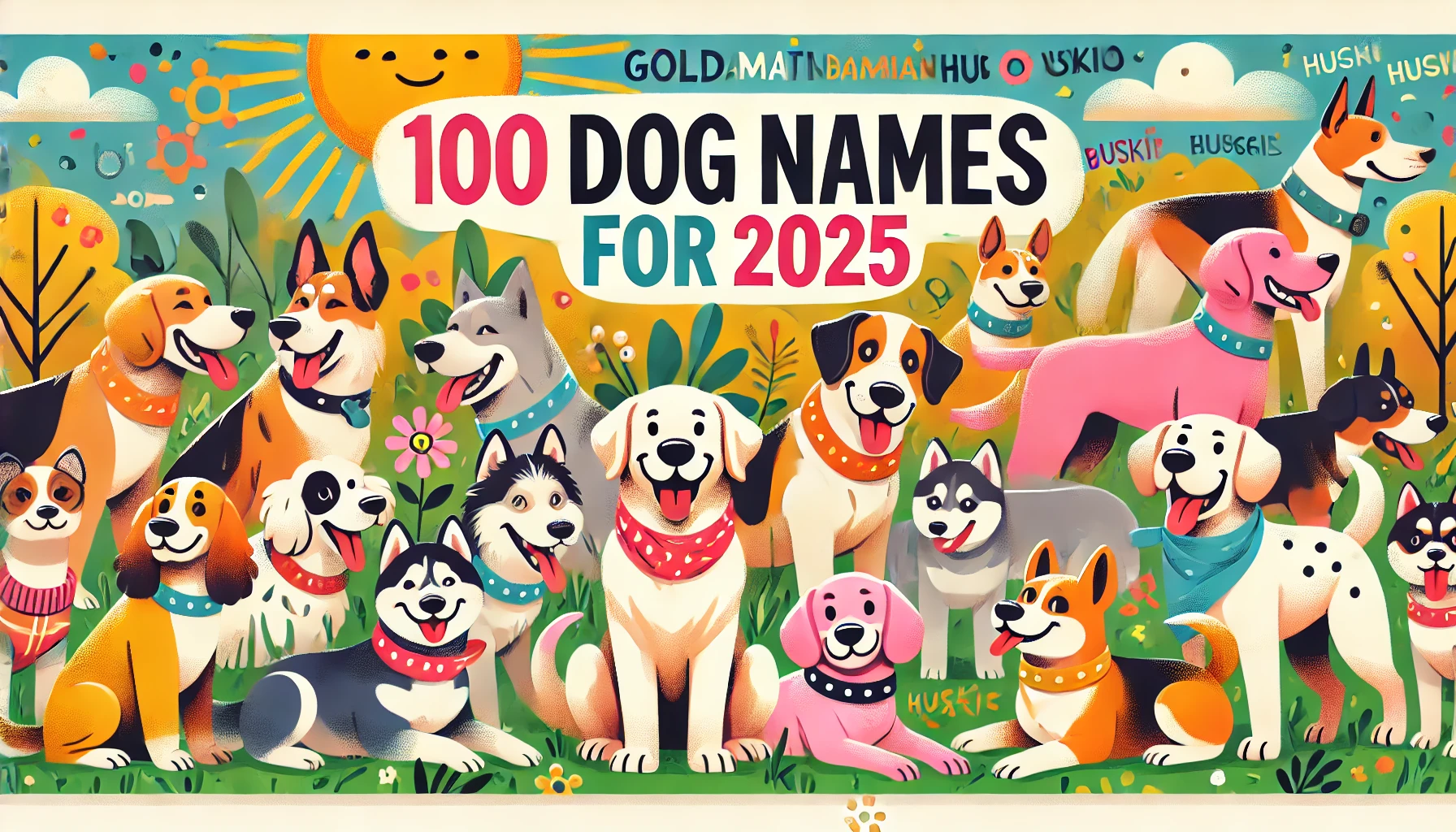 100 Dog Names for 2025